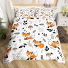Feelyou Peacock Duvet Cover Twin Size Kids Peacock Feathers Design Floral Comforter Cover Set for Boys Girls Teens Animal Theme Bedding Set