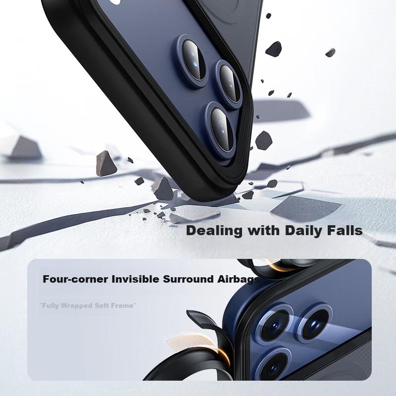 BIAZE Built-in AI Camera ButtonCompatible with Apple 17 Pro Max Phone Case iPhone 17 Pro Max MagSafe Wireless Charging Magnetic Adsorption Case