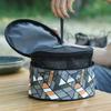 Camping Cookware Storage Bag Waterproof Camping Tableware Organizer Large Capacity Camping Utensils Handbag for Outdoor Camping