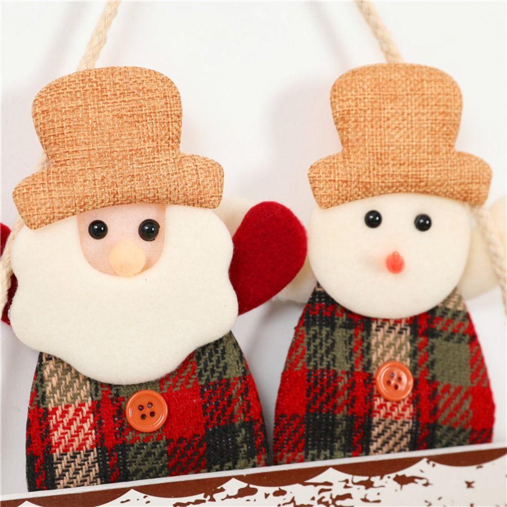 Santa Claus Christmas Pendant Creative Merry Christmas Ornament  Party Decoration
