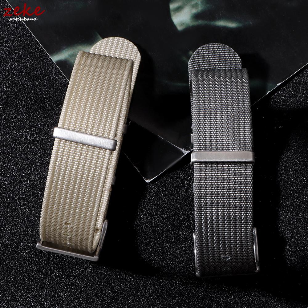 Ribbed Nylon Watch Band 18mm 20mm 22mm Comfortable Watch Straps Military Watch Strap for Omega Bund Bands Men Women Watchbands