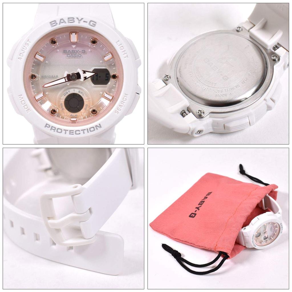 Casio Baby-G BEACH TRAVELER BGA-250-7A2JF Women's Watch, White (Official Japanese Product)