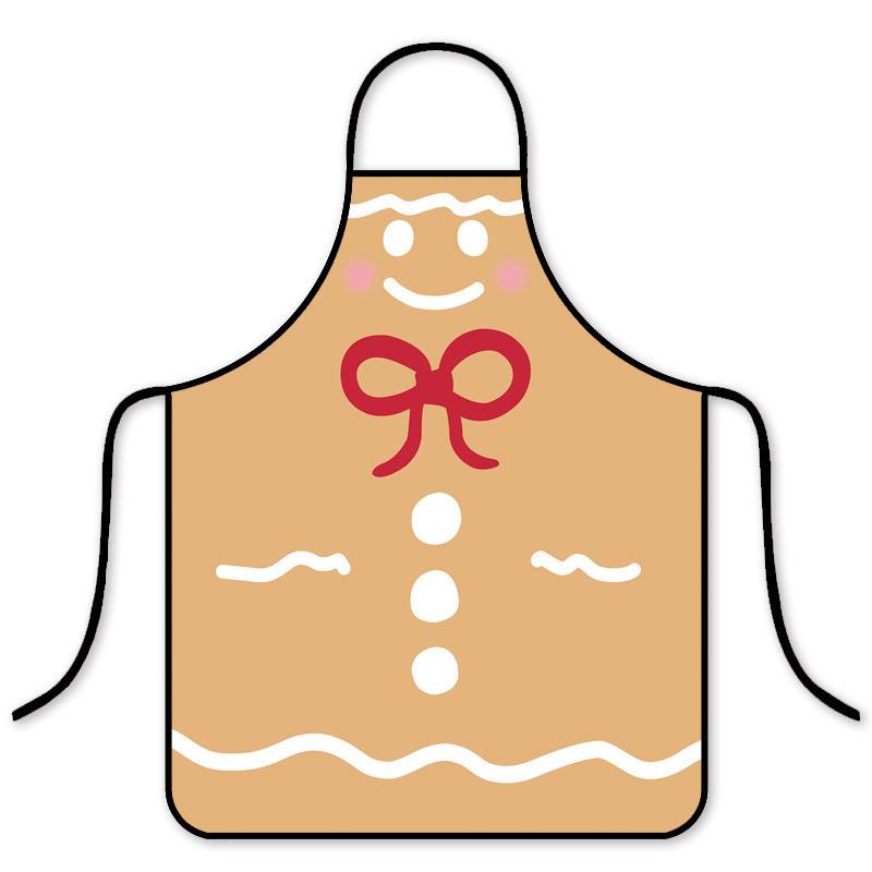 Christmas Holiday Waterproof Oilresistant Apron With Creative Fun Patterns For Adults And Kids