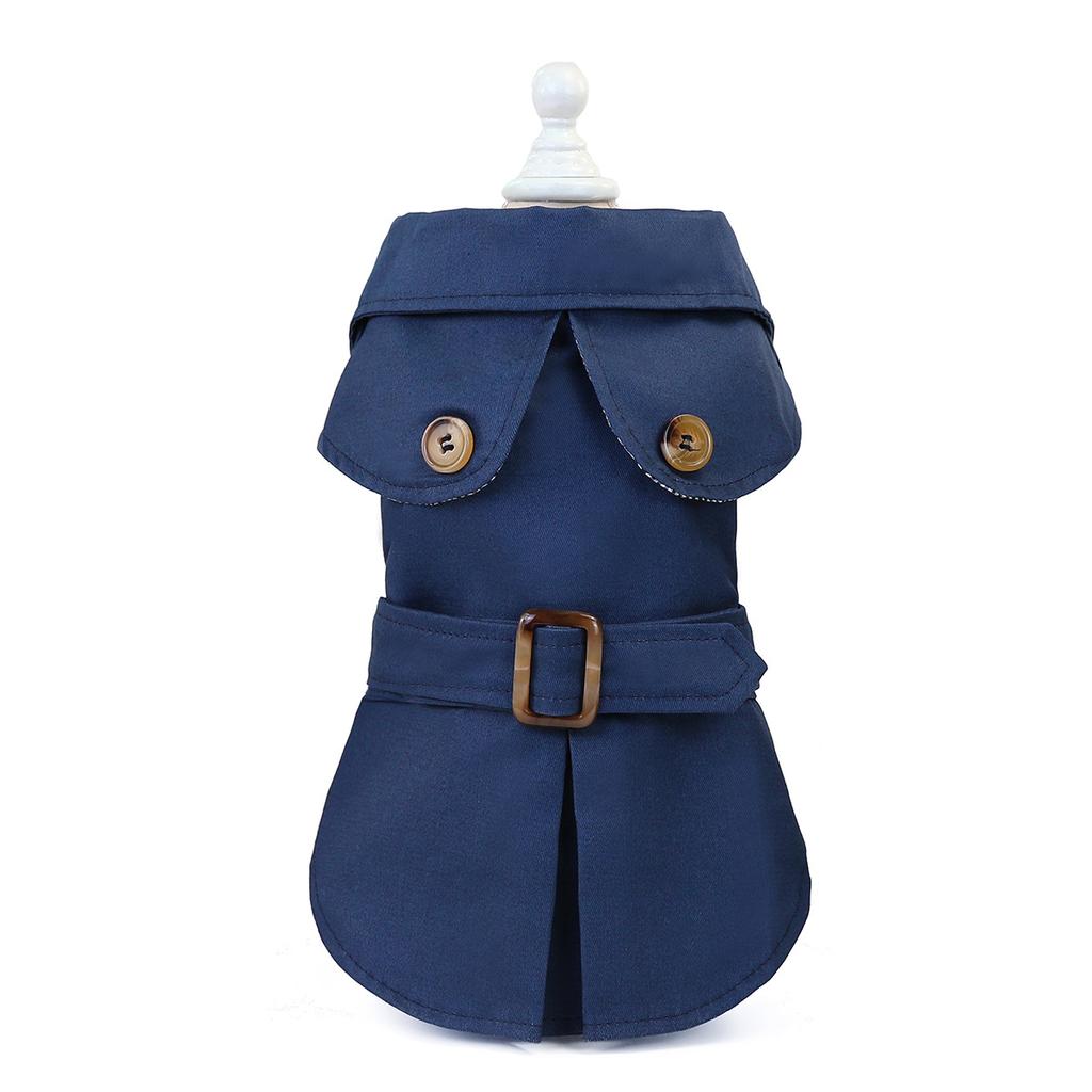 Hundemantel Trench Pet Jacke Herbst Winter Hundekleidung für kleine Hunde Yorkie Gürtel Dekor Welpe Katze Kostüm Pudel Chihuahua Outfits
