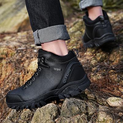 Fashion New Snow Boots Men Lace Up Mens Shoes Breathable Winter Boots For Men Casual Women Waterproof Ankle Boots Footwear Work Shoes