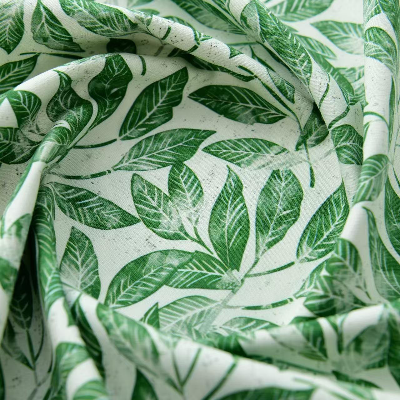 40s Poplin 100% Cotton Fabric Fresh Forest Style DIY Handmade Material, Pure Cotton Cloth for Shirts, Dresses