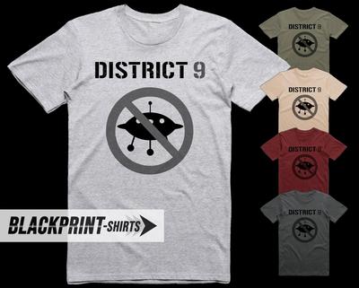 District 9 V5 | Vintage Movie T-Shirt | Classic Cult Film Graphic Tee | Unisex  | Sizes S-5XL