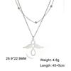 Cazador Angel Pendant Necklace for Women Christian Amulet Neck Chain Angel Baby Stainless Steel Jewelry Birthday Gifts New
