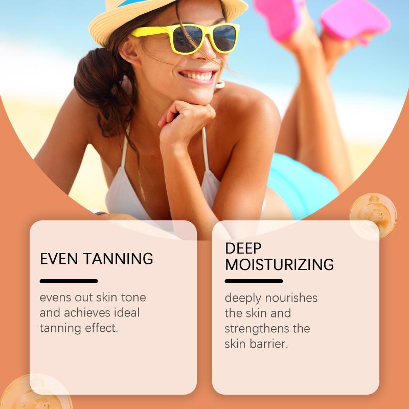 Oceaura Outdoor Tanning Lotion Body Skin Nourishing Hydrating Moisturizing Luminous Bright Tanning Accelerator Skin Care Lotion