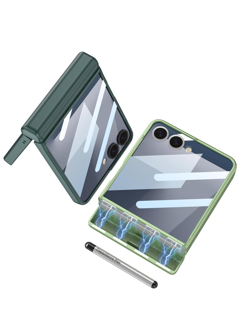 Samsung Z Flip7 Hülle: Moderne magnetische Schutzhülle mit Stifthalter