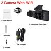 2024 New 3 Channel WiFi Dash Cam for Cars Camera Black Box 1080P Video Recorder Rear View Camera for Vehicle Car DVR Car Accessories