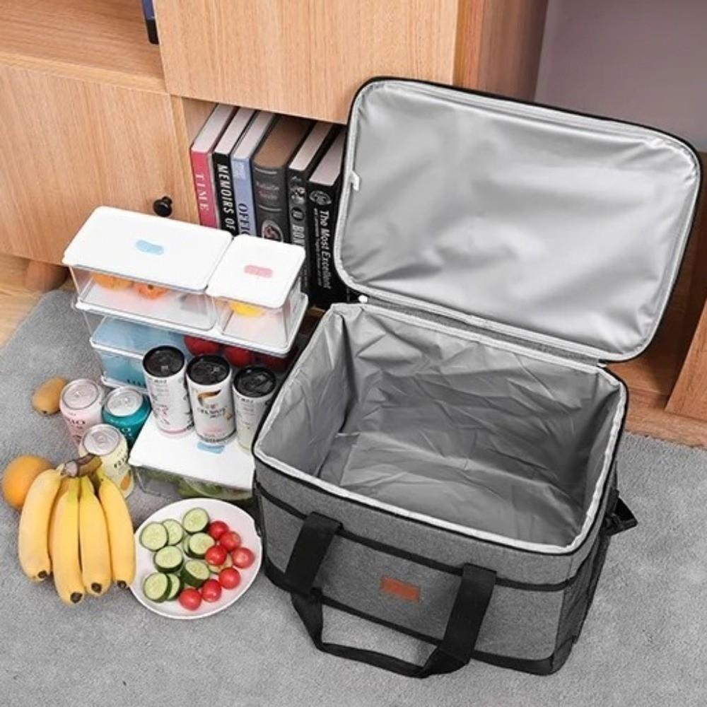 Leak-proof Insulated Lunch Bag Collapsible Picnic Cooler Bag Durable Food Thermo Bag  Work Office