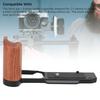 Vertical Quick Release Plate L Bracket Hand Grip Holder for Z F Camera with 1/4 Inch Screw Hole Black