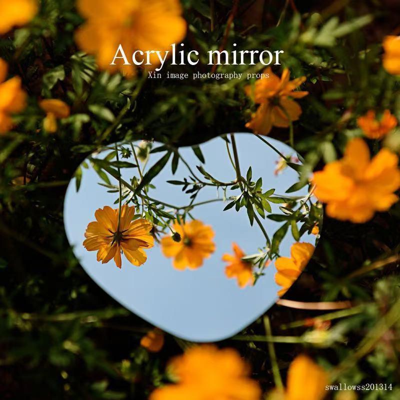 Miroir Convexe Selfie Portable DIY Mini Miroir Rond Miroir Sphérique Grand Angle Convexe Portable pour IPhone Samsung Vlogging