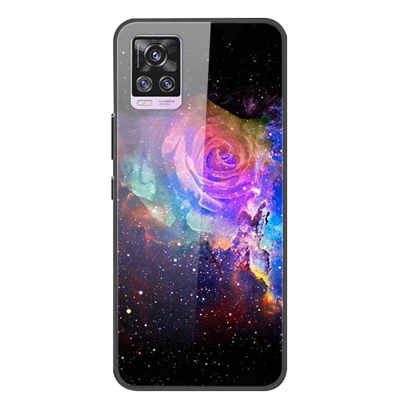 For Vivo V20 Pro Phone Case V 20 Pro Soft Bumper Tempered Glass Hard Back Covers Cases For Vivo V20 Pro Case 6.44" Coque Fundas