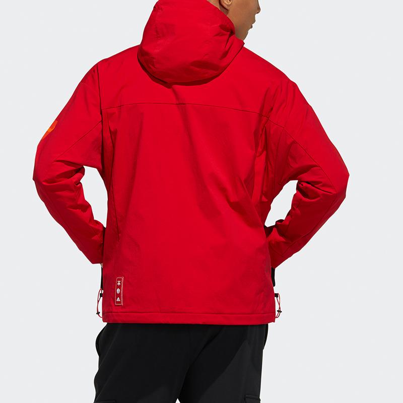 Adidas CNY Series Jacket Casual Sports Hooded Outerwear Men Outerwear Red GP1822