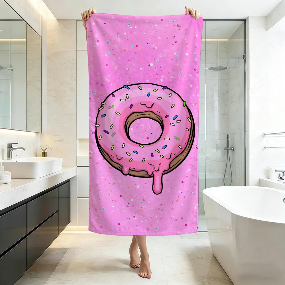Sweet D-Donut FriendsS Towel Five-Star Hotel Quality Eco-Friendly Ultra Soft Thick Towels & Beach Towels
