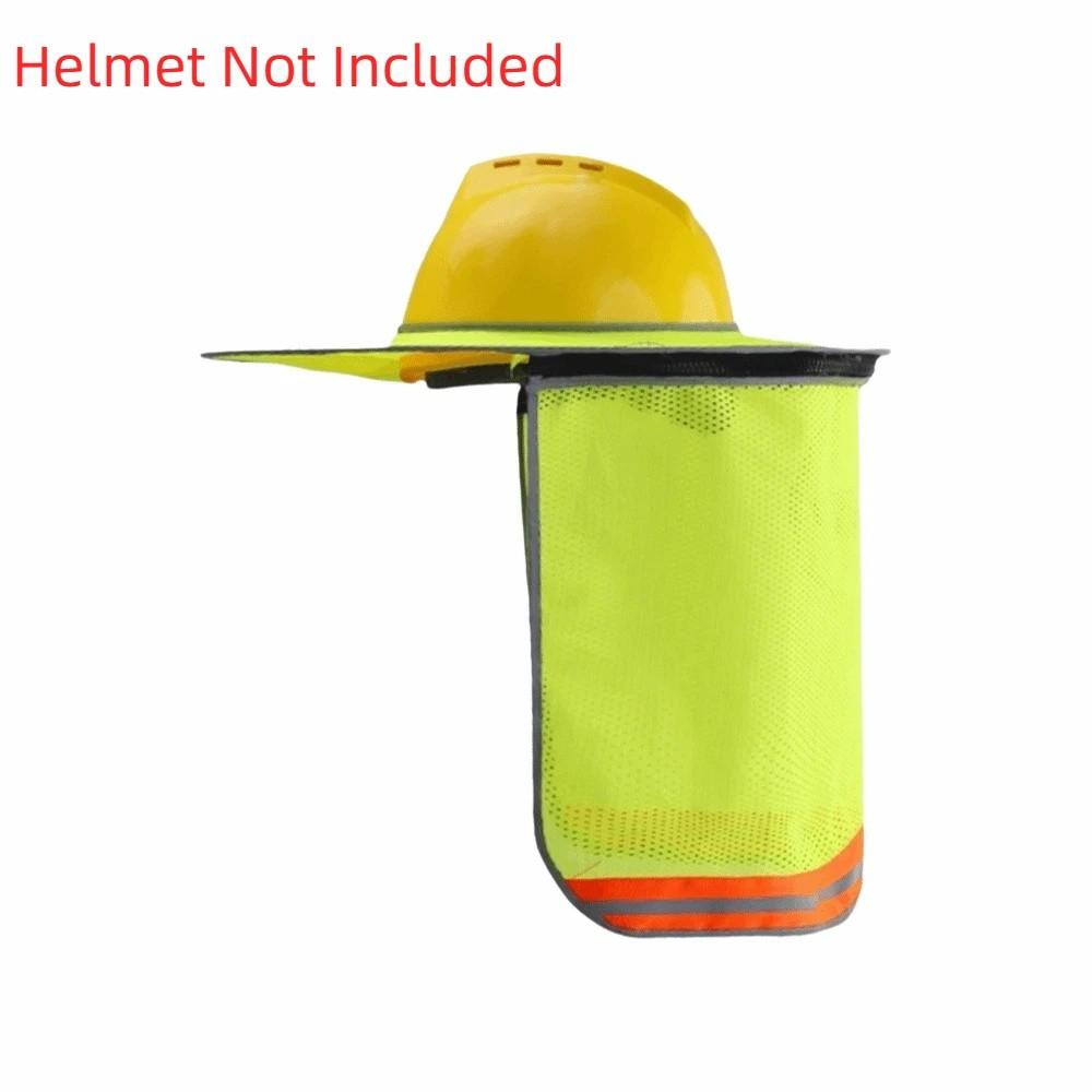UV Protection Safety Helmet Curtain Reflective Sunscreen Neck Cover  Construction Site