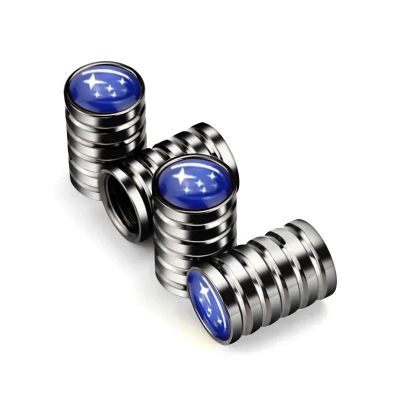 Car Tire Valve Stem Caps Wheel Air Cover for Subaru Forester STI Legacy BRZ Outback WRX Ascent Crosstrek Exiga Levorg Tribeca PP222