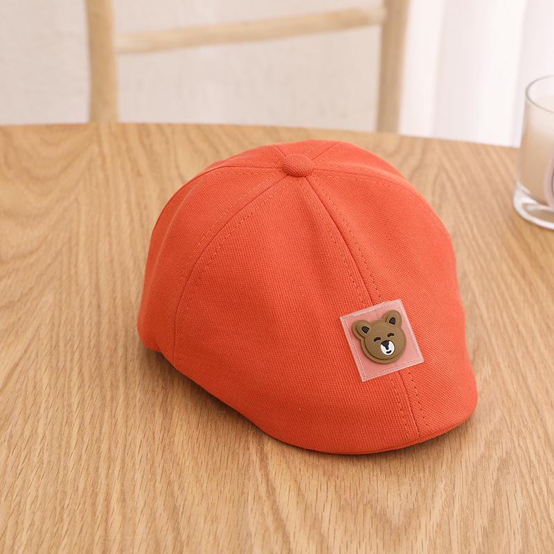 Benhui Baskenmütze mit Cartoon-Bär und Entenschnabel für Kinder im Alter von 1–3 Jahren – modische Mütze für Jungen und Mädchen