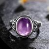 Anillo de Plata S925 Femme Joyería Piedra Lunar Natural Ojo de Tigre Anillos Personalizados para Mujeres Joyas de Boda Regalo