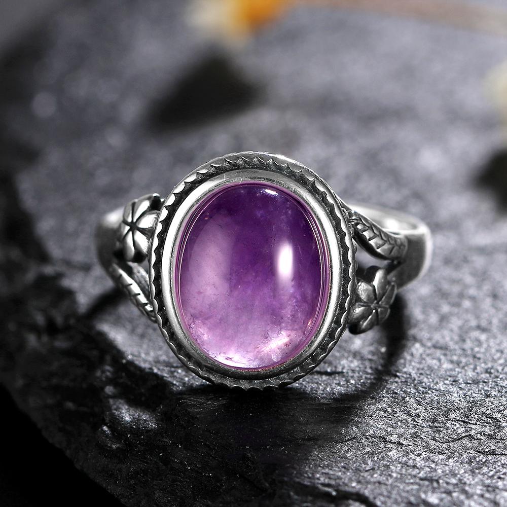 Anillo de Plata S925 Femme Joyería Piedra Lunar Natural Ojo de Tigre Anillos Personalizados para Mujeres Joyas de Boda Regalo