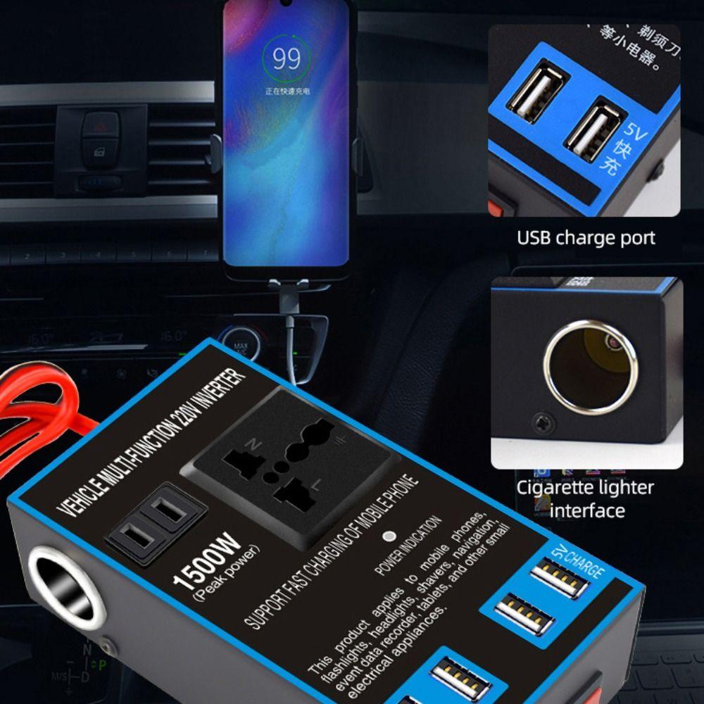 Universal Car Inverter DC 12V/24V To AC 220V Automobile Charger Inverter Car Converter Socket