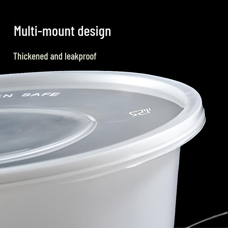 Disposable Round Plastic Food Containers with Lids