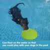TTMA Dog Flying Disc, 2 Pack 7 Inch Natural Rubber Floating Flying Saucer Dog  for Both Land and Water (Green + Orange)
