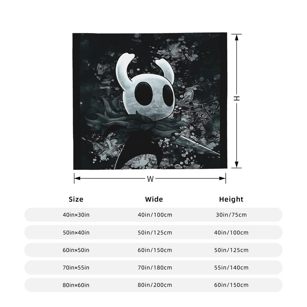Hollow Knight Silksong Flauschige Decke Cartoon Individuelle Überwurfdecke für Zuhause 200x150cm Plüsch Dünne Steppdecke