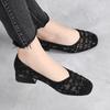Fashion GKTINOO 2025 Summer Fashion Pumps Cut-outs Women Crystal Casual Ladies Shoes High Heels Tenis Feminino Genuine Leather Sandals