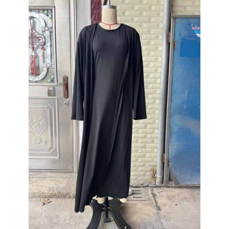 2025 Herbst Leichter Luxus Schlank geschnitten Zweiteiliges Langes Kleid Set