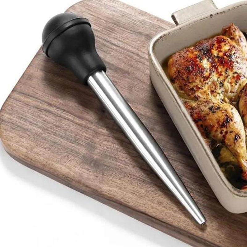 Turkey Baster Syringes for Cooking Baster Syringes Thanksgiving Stainless Steel Turkey Baster with Needle and Cleaning