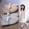 Kids Girls Fragrant Style Flat Shoes, Spring Summer Crystal Shallow Mouth Princess Casual Loafers