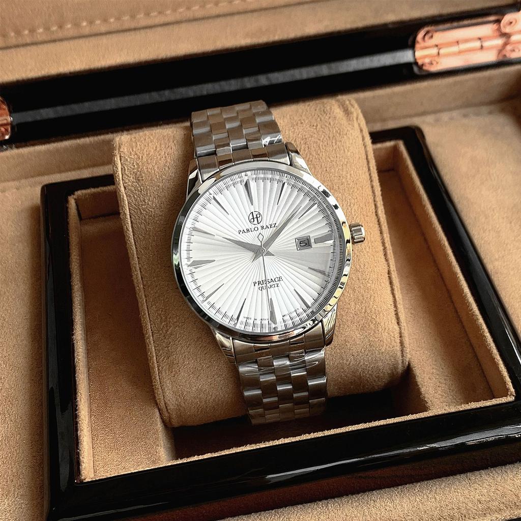 CQ460 Modne zegarki męskie o luksusowym wyglądzie, modne wodoodporne zegarki kwarcowe, zegarki biznesowe, zegarki dla mężczyzn