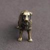New Antique Bronze Hunting Dog Statue Mini Desktop Puppy Animal Decoration Figurine Tea Pet Home Decoration Crafts Wholesale