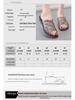 Women's Fashion Crystal Wedge Sandals: Summer Non-slip Hollow Bath Flip Flops
