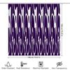 Purple White Shower Curtain Waterproof Printed Decorative Bathtub Liner Polyester Fabric Home Bathroom Accessories
