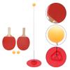 Set de Entrenador de Tenis de Mesa Portátil Máquina de Entrenamiento de Eje Suave de Tenis de Mesa para Niños y Adultos