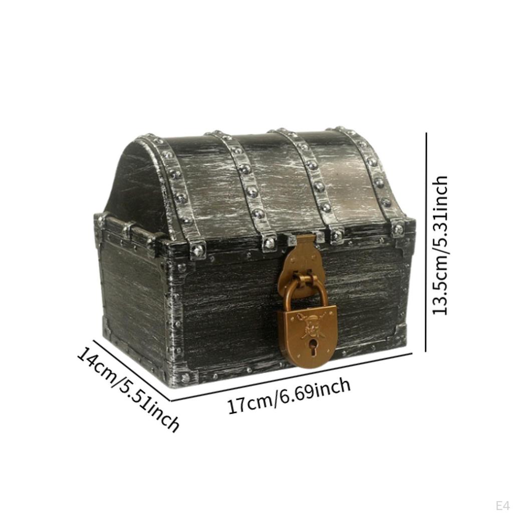 Chest, Toy, Pirate Decoration, Water Pool Game, Multifunction, Accessories, Jewelry Box, Box for