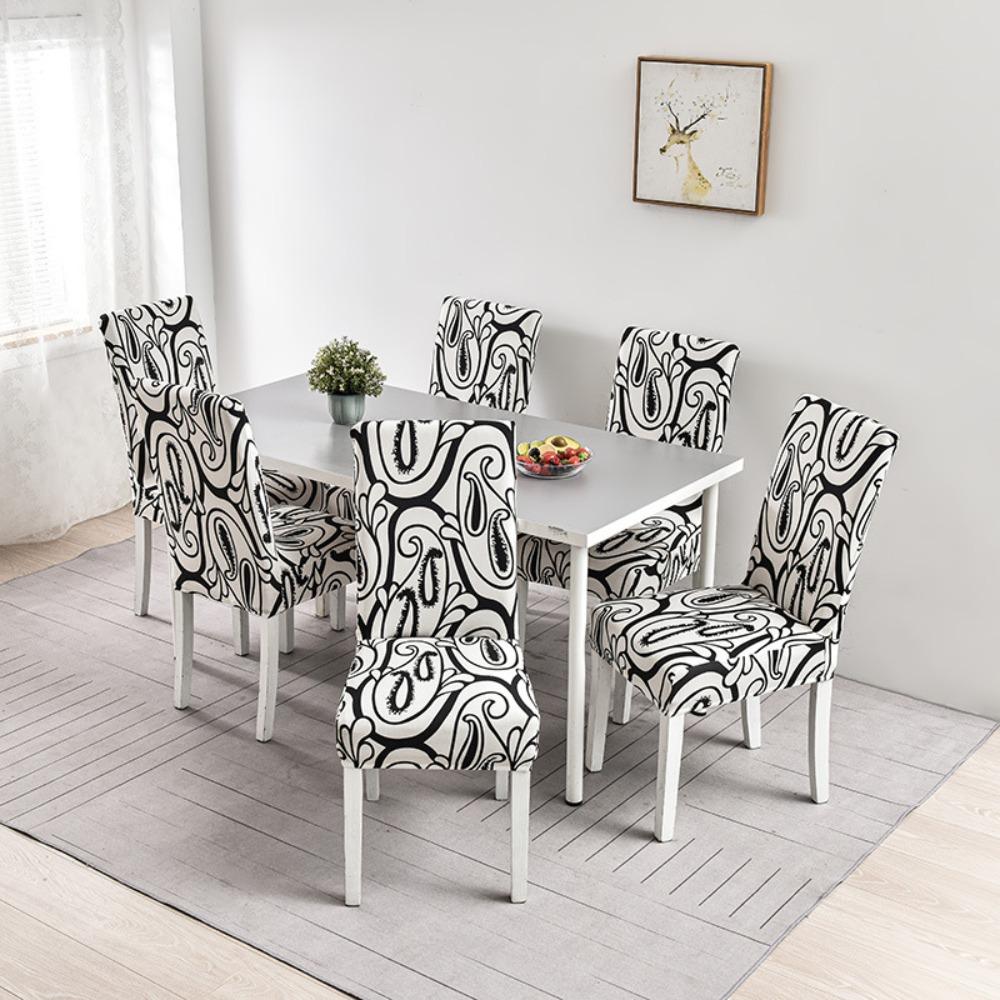 Stretch Stuhlhussen Elastische Esszimmerstuhl Überwürfe Komplettset für Hotel Restaurant Bankettstühle