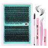 320 Clusters Beauty Lash Extension Kits Private Label Custom Logo 3d Soft Classic Custom Lashes Individual Eyelash Extensions