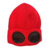 Men Women Couple Fashion Autumn And Winter Fleece Knit Warm Wool with Googles Ski Cap Hat