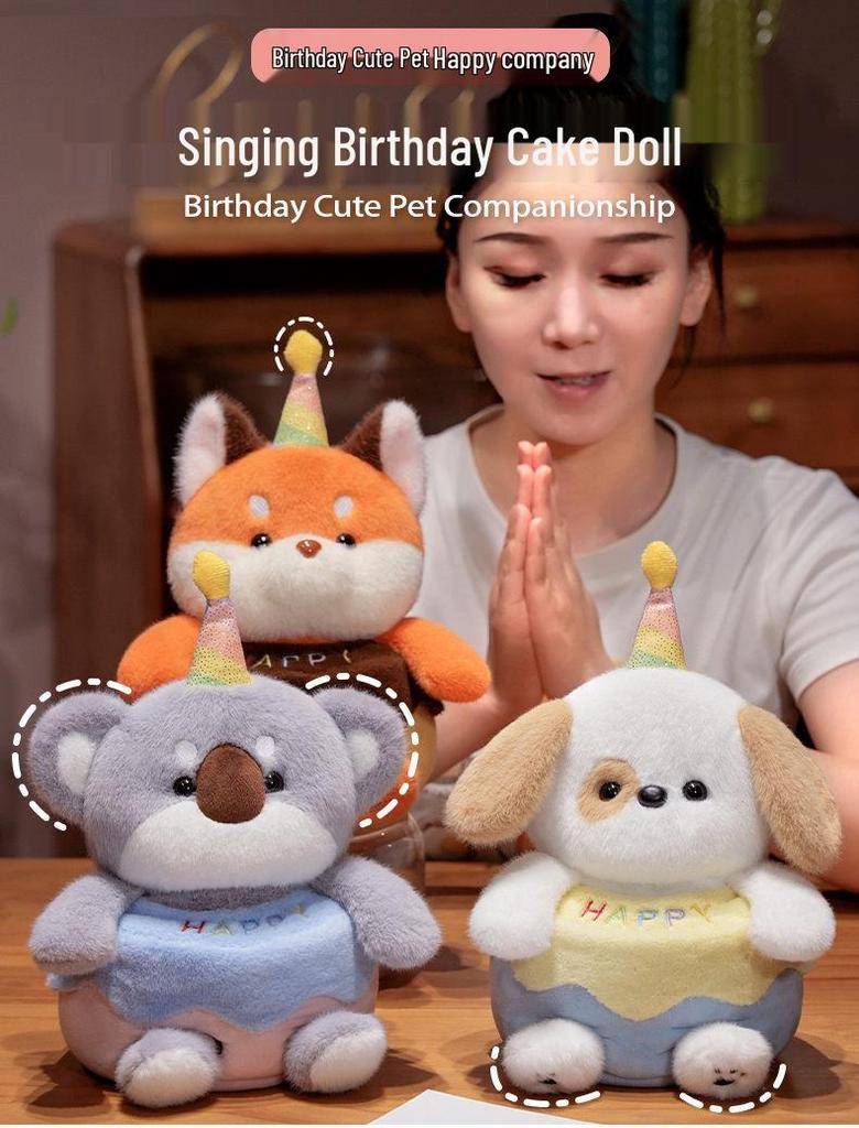 Douyin Celebrity Cake Doll: Singing Furry Figure Birthday Gift for Girls and Friends
