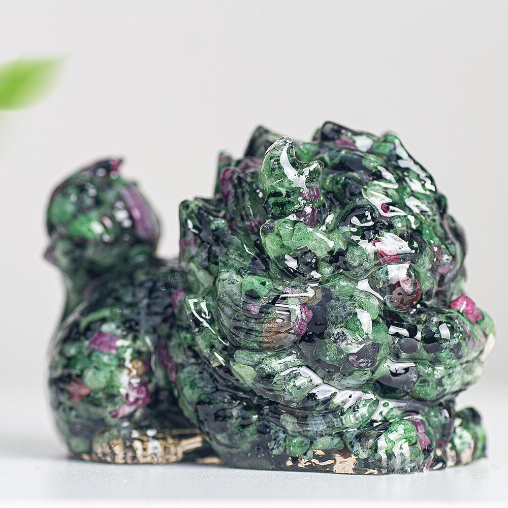 Resin Crystal Feng Shui Figurine For Home Office Decor Gift Idea