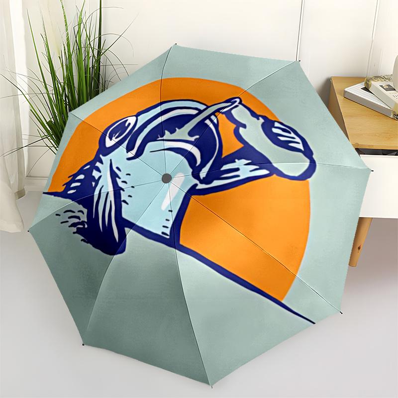 1pc Fish Pattern Umbrella That Opens  Closes Automatically  Perfect Gift with a Convenient Folding Mechanism 20