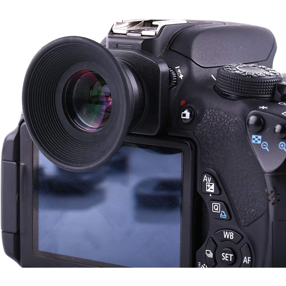 Asha Viewfinder Eyepiece Lens 1.5X Fixed Focus with Cover 6 Magnifier Mount Bases for DSLR Camera