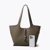 2024 Genuine Leather Women's Large Capacity Tote & Shoulder Handbag for Work - Cowhide, Autumn Collection