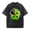 Illustration Graphics Vintage Washed T-Shirt Oversized Unisex Streetwear P1-64V