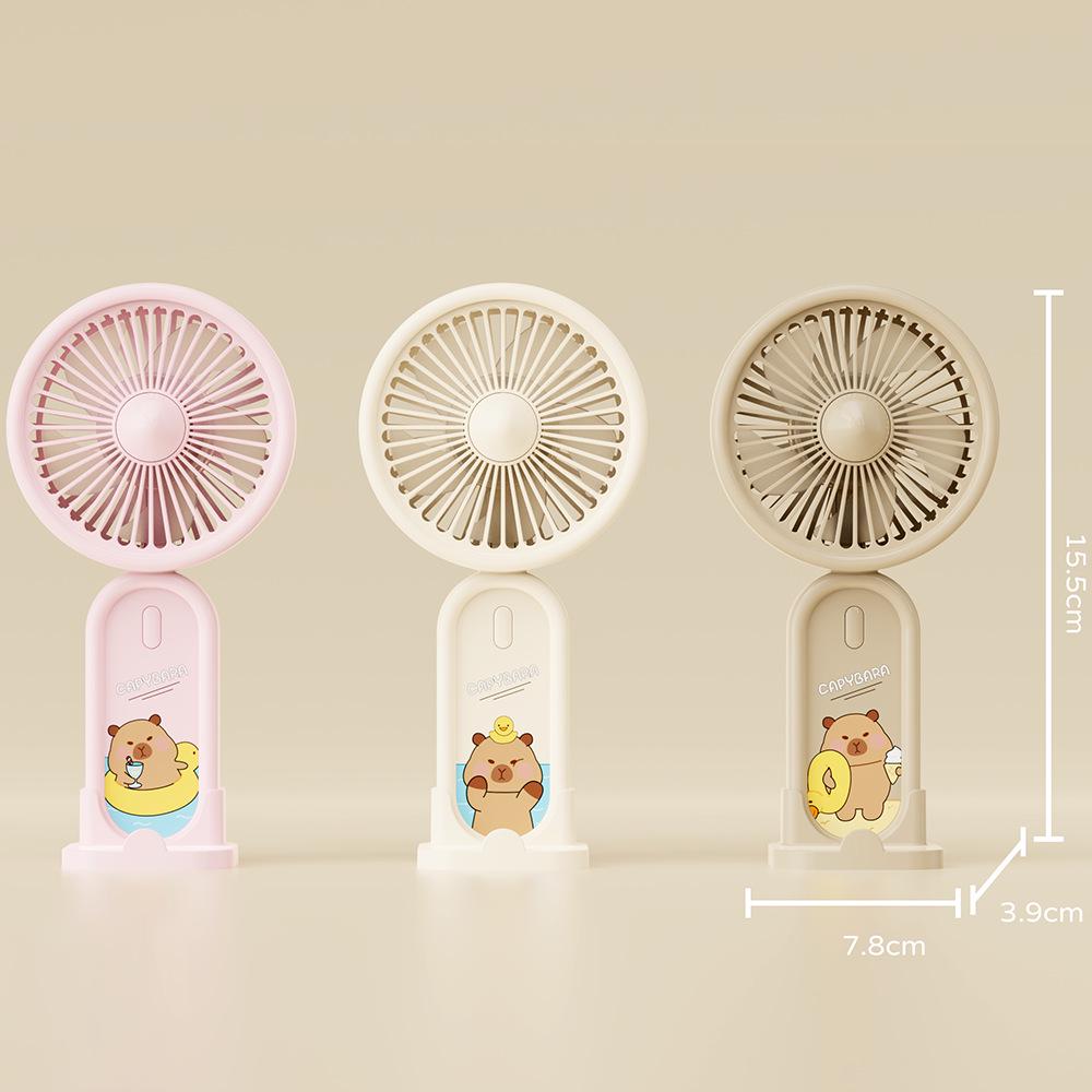 Portable Mini Handheld Fan with Lanyard and Custom Logo - USB Rechargeable for Outdoor Use